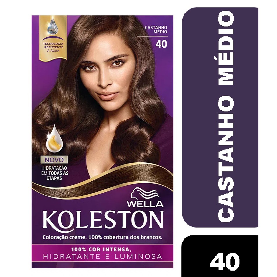 Tintura Koleston 40 Castanho Médio em Oferta na Shopee