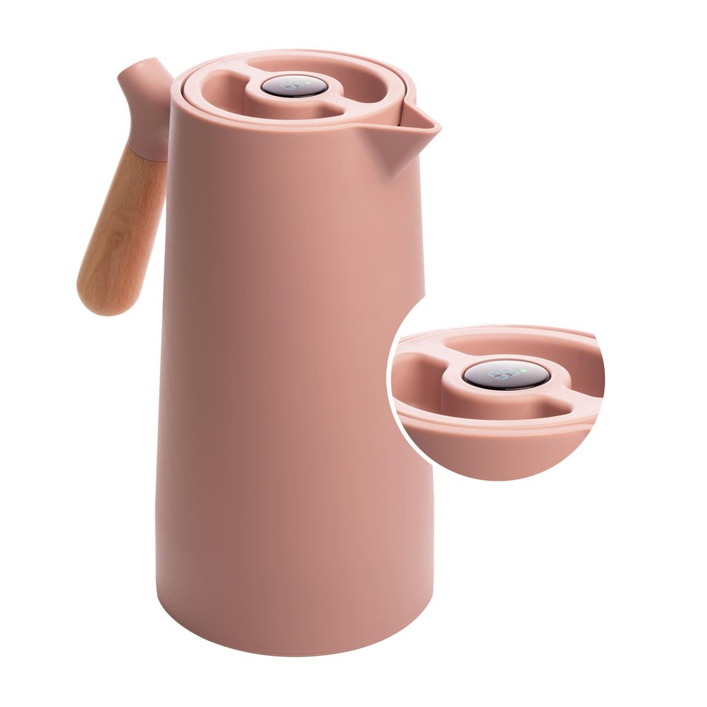 GARRAFA TERMICA NUDE NORDICA CABO MADEIRA TERMOMETRO 1L WOLFF