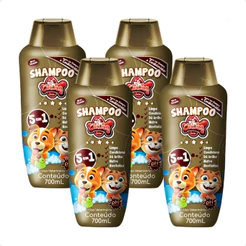 Kit 4 Shampoo 5 em 1 CatDog & Cia para Cães e Gatos - 700ml