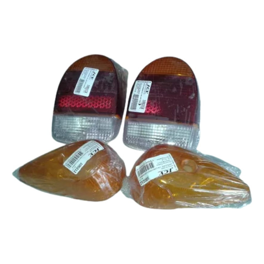 Lente Traseira Fusca 1300l 1500 1600 Tricolor + Lente Pisca