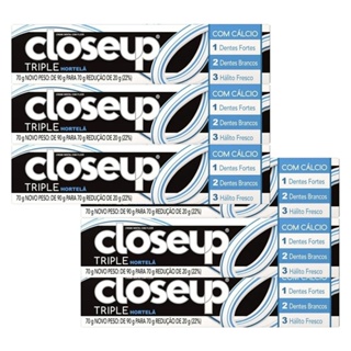 Kit 6 und Creme Dental Close Up Triple Hortelã 70g em Oferta na Shopee