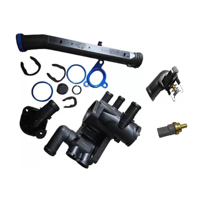 Valvula Termostatica Sensor Carcaça Completa Tubo Água Gol Pwr G5 Fox Golf Voyage Saveiro Polo