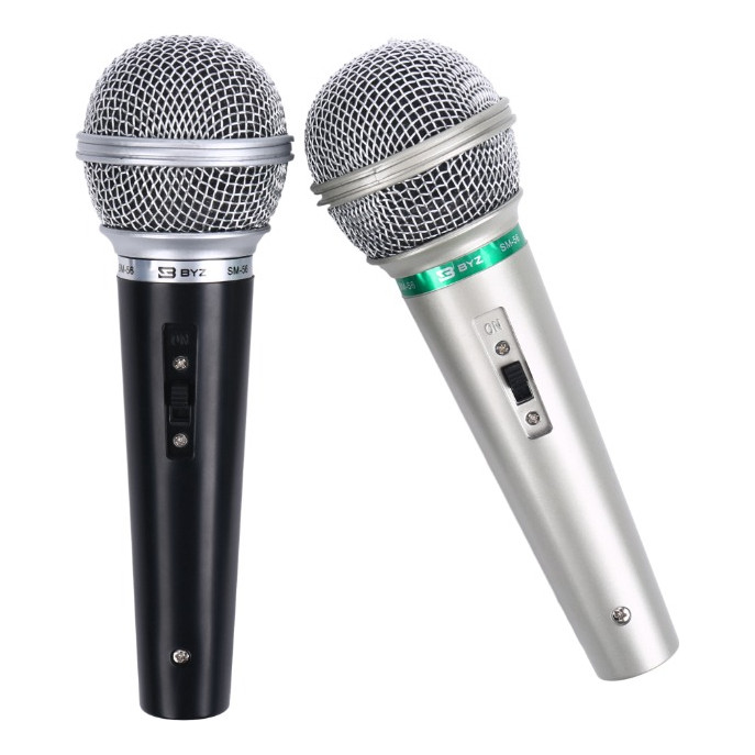 Kit 2 Microfones Profissional Com Fio 3m  Dinâmico em Oferta na Shopee