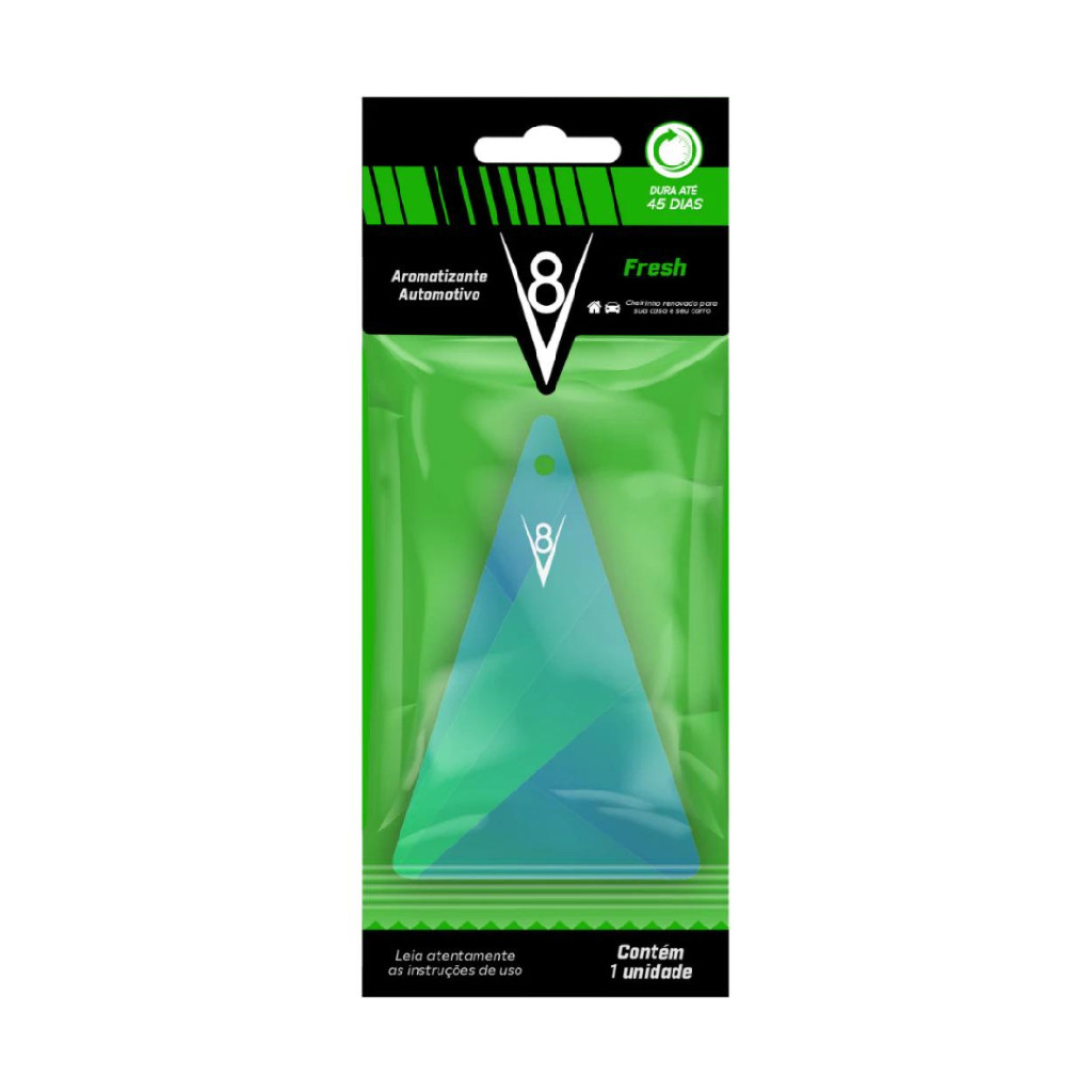 Aromatizante Cheirinho Automotivo Geométrico Fresh 1un V8 - Spare Parts and Accessories for Vehicles
