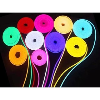 fita led neon flexível 5 metro Mangueira IP65 à prova d'água com ou sem fonte