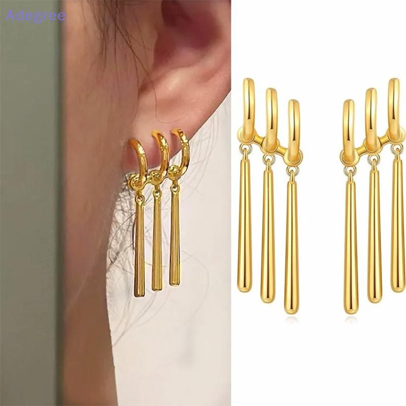 Adegree 1 Par Zoro Anime Brincos Feminino Masculino Cosplay Jóias Moda Falso Triplo Brinco Balançar Longo Novo