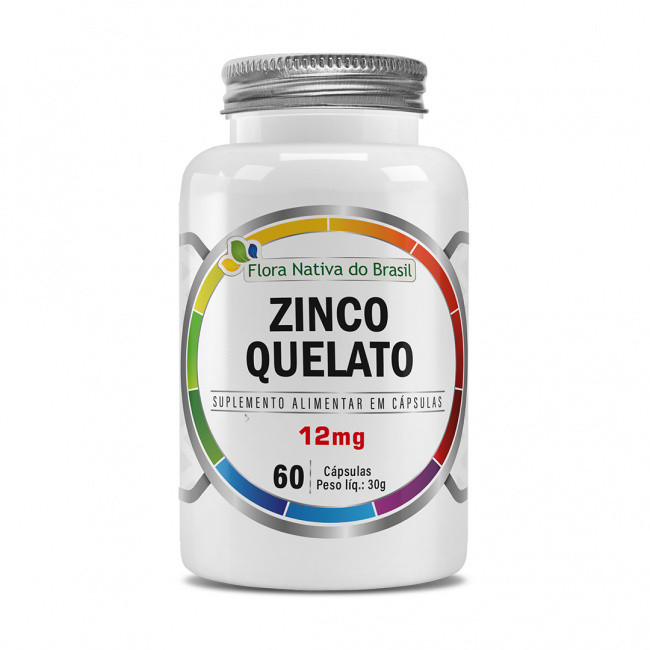 Zinco Quelato (Zinco 12mg) 60 Cápsulas - Flora Nativa
