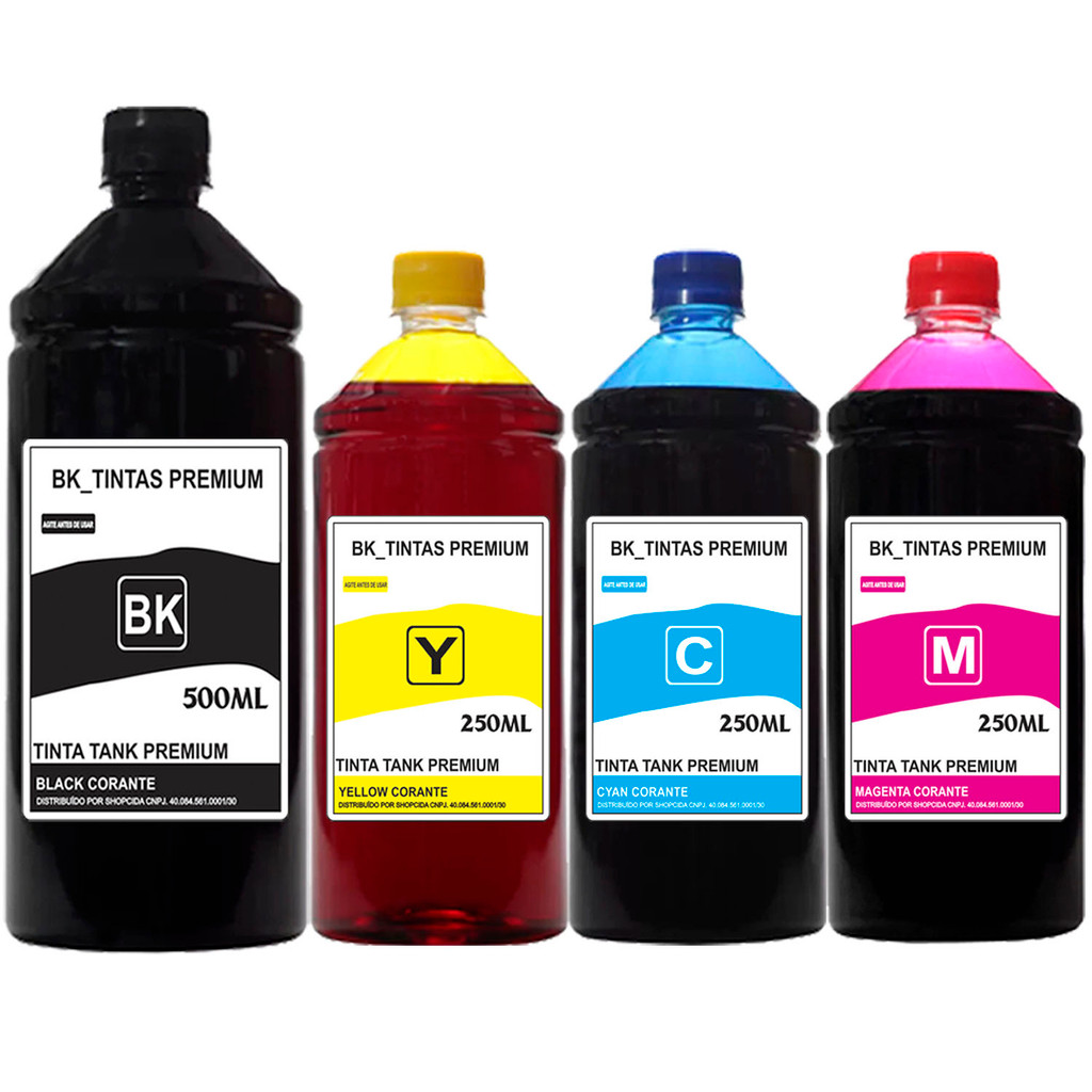 Refil 1250ml Tinta Compatível Epson L3250 L3150 L3210 L3110 em Oferta na Shopee