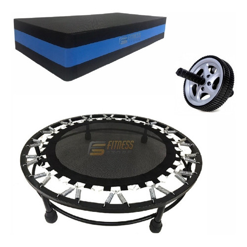 Kit Aeróbico Mini Jump + Roda + Step