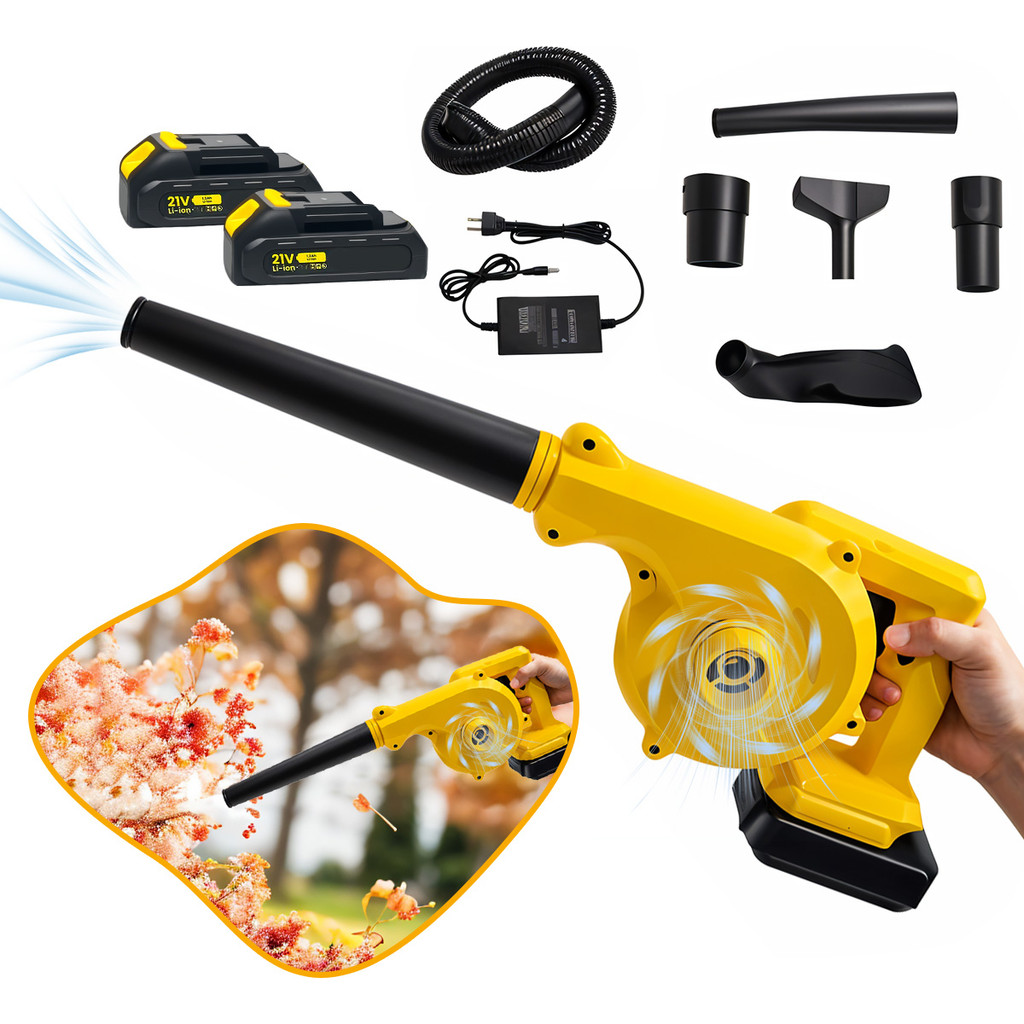 Aspirador De Folhas E Sujeiras Soprador Com 2 Bateria