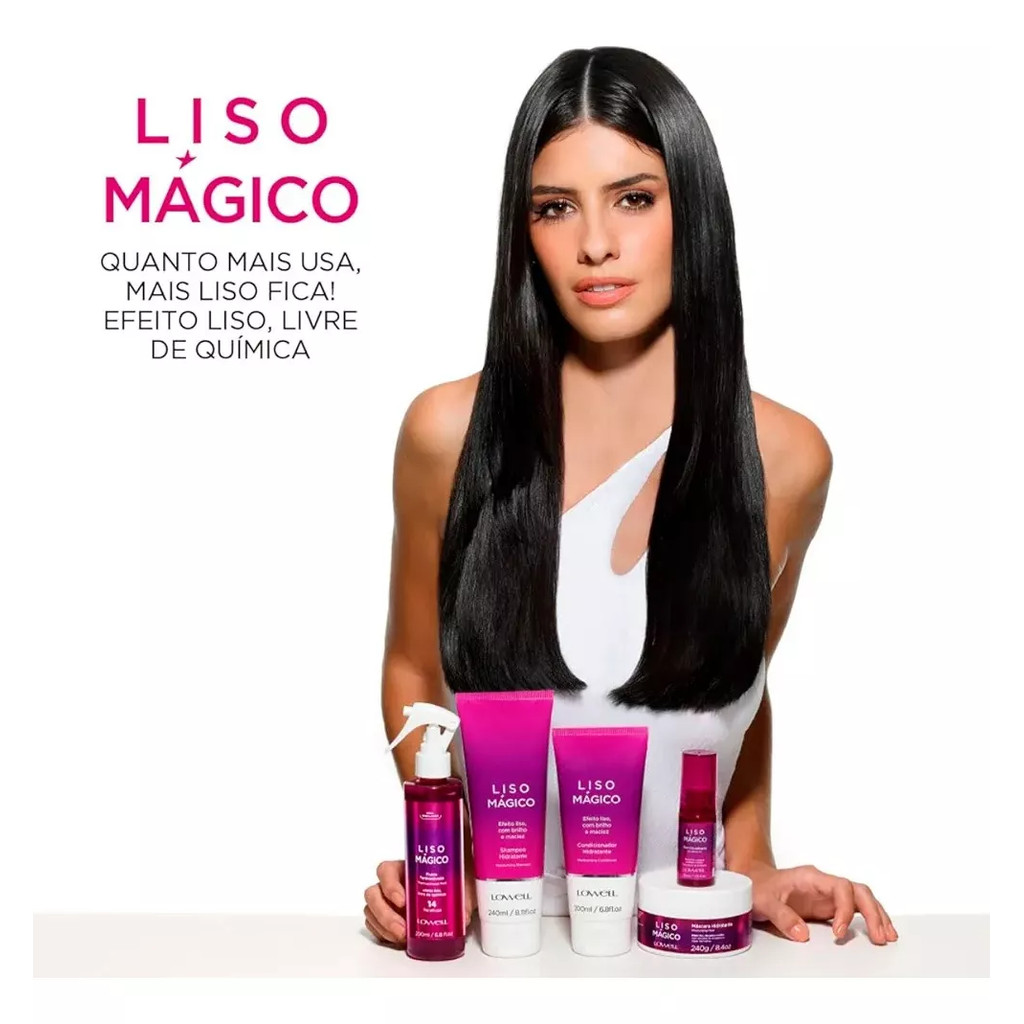 Kit Lowell Liso Mágico Shampoo + Condicionador