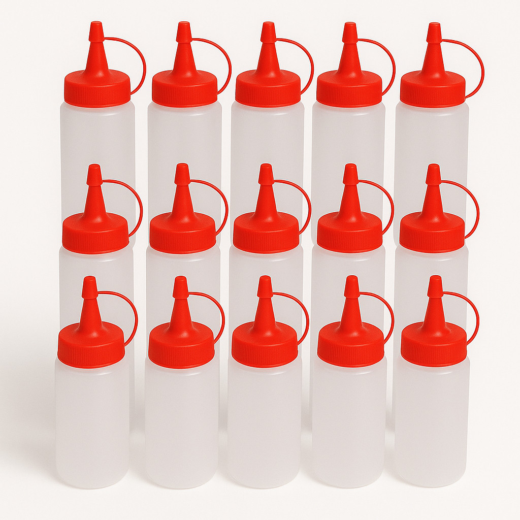 Kit 15 Bisnagas Para Condimentos Ketchup Maionese E Mostarda em Oferta na Shopee