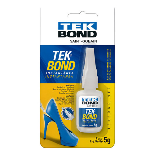 Cola Instantânea Tekbond 5g Multiuso Cola Tudo Seca Rápido