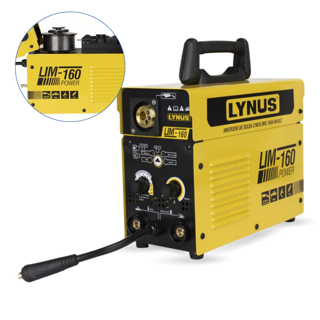 Inversor de Solda Lynus LIM-160 160A Bivolt MMA e TIG em Oferta na Shopee