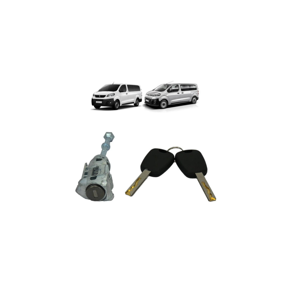 CILINDRO C/ CHAVE PORTA PEUGEOT EXPERT CITROEN JUMPY APÓS 17