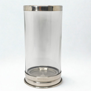 Suporte de Vela 7 Dias 18cm em Vidro Transparente e Alumínio Antichama Para Sua Segurança em Oferta na Shopee