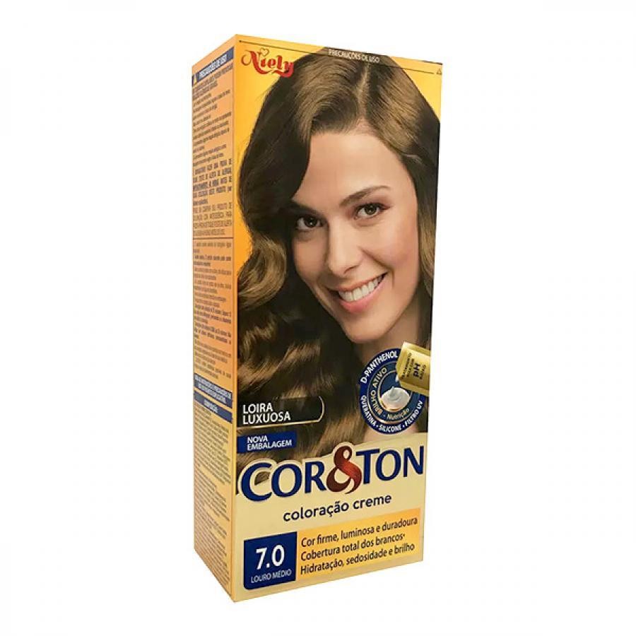 Tintura Cor E Ton 7.0 Louro Médio