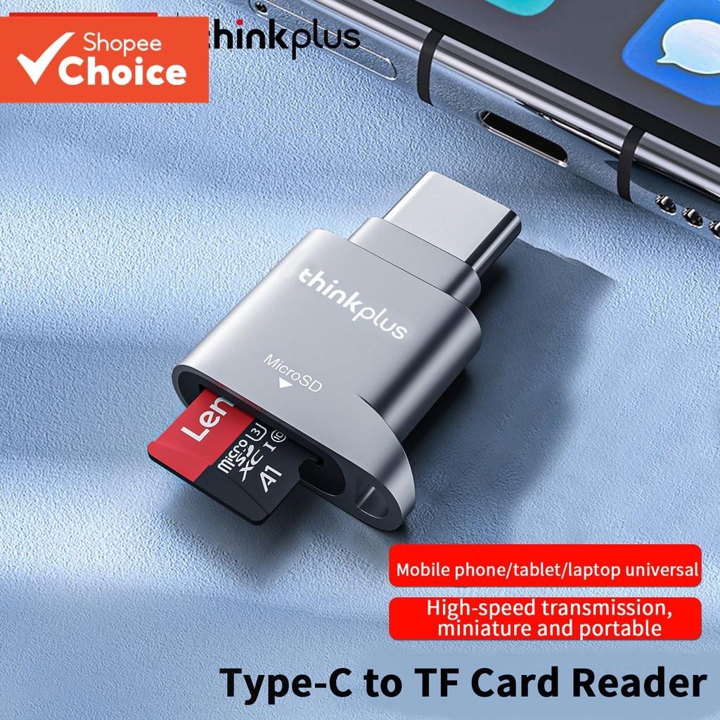 Leitor De Cartões Lenovo D201 Tipo C Mini micro-SD USB De Armazenamento TF Com Adaptador