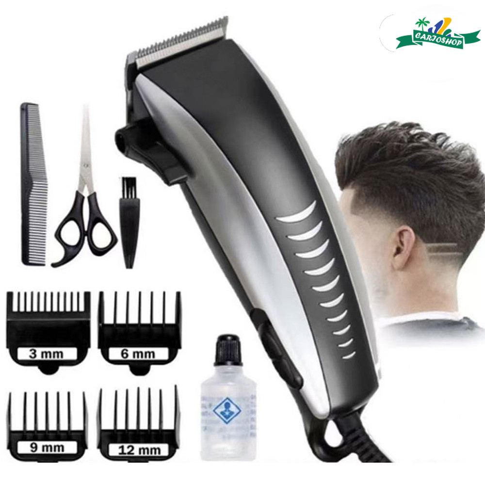 Corte de cabelo barbear aparador profissional barba rosto 9 peças elétrico 110V em Oferta na Shopee