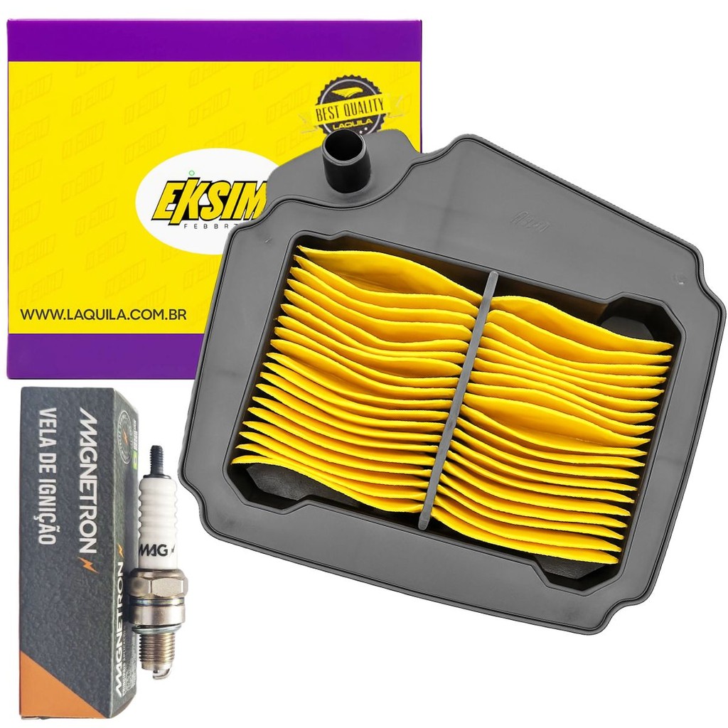 Kit Filtro de Ar + Vela de Ignição P/ Yamaha Neo 115 2004-2013 em Oferta na Shopee