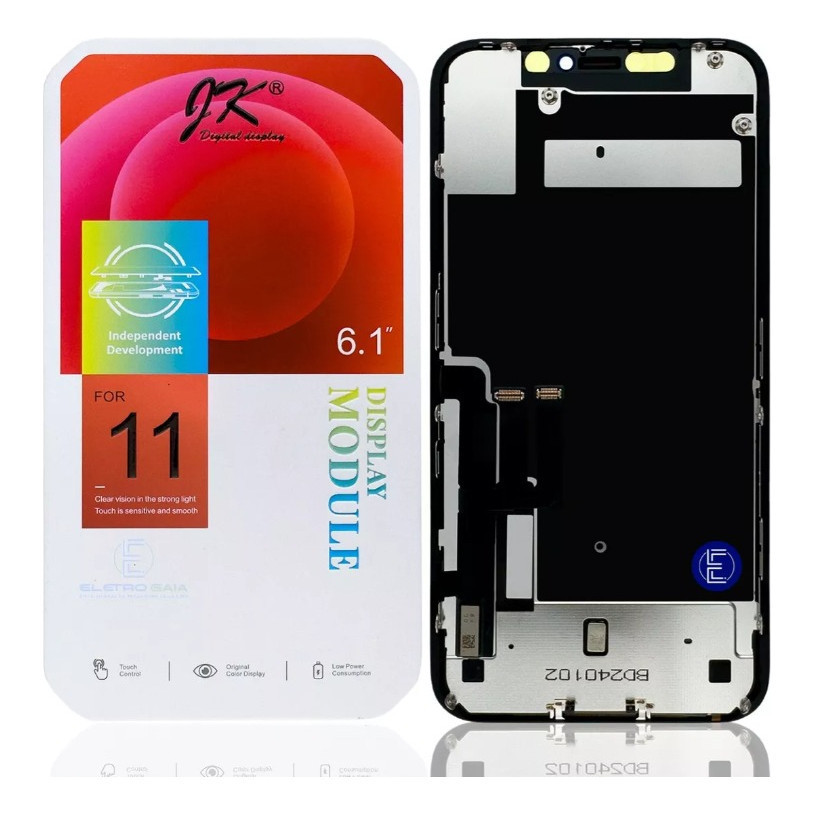 Tela Compativel Frontal Display iPhone 11 6.1 Topp Jk + Pelicula 3d - SHOPPE 3