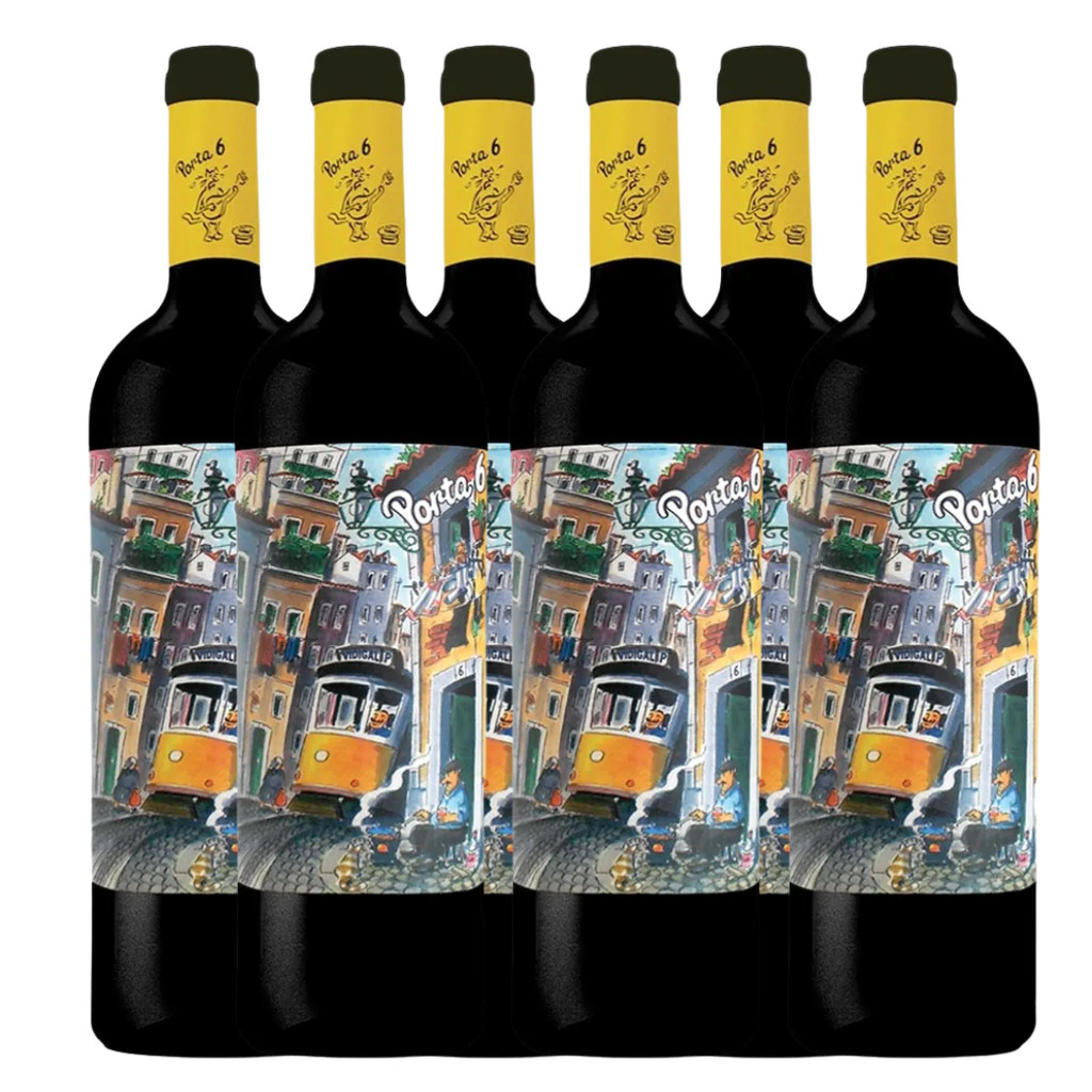Vinho Tinto Meio Seco Porta 6 Português 750ml - Caixa 6 Unidades
