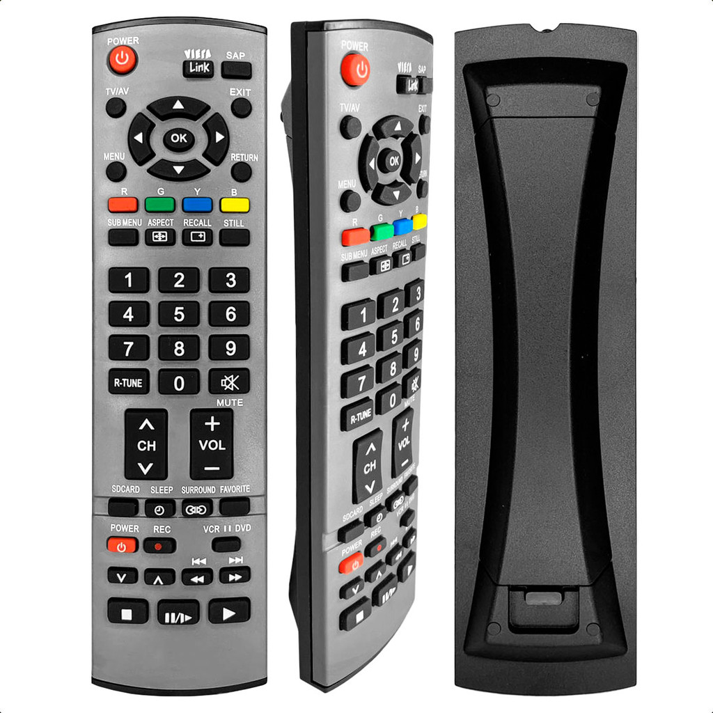 Controle Remoto Universal Compatível com TV Panasonic Plasma TC-P50S30 com Pilhas