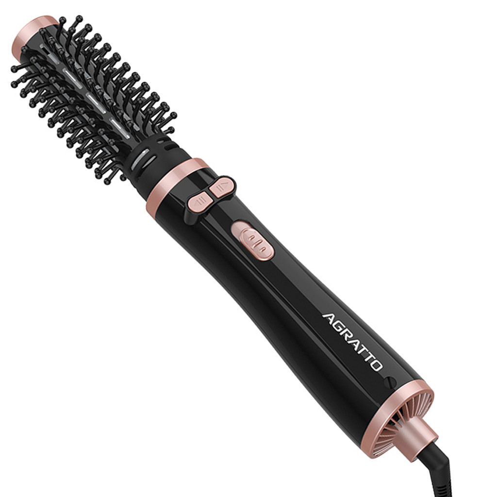 Escova de Cabelo Rotativa Giratória 6 em 1 Secadora Modeladora Della Tourmaline Ion Bivolt Agratto