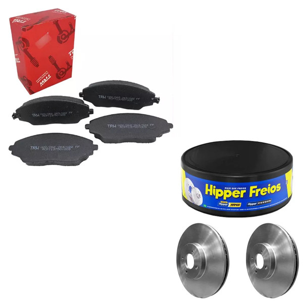 Kit Disco Freio Ventilado + Jogo Pastilha Freio SPIN 2012 a 2019 em Oferta na Shopee