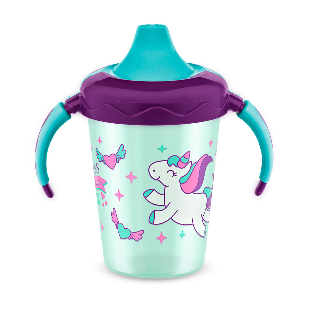 Caneca de Aprendizado Antizavamento Lillo Magia Estampa Menina 207ml - Mom & Baby