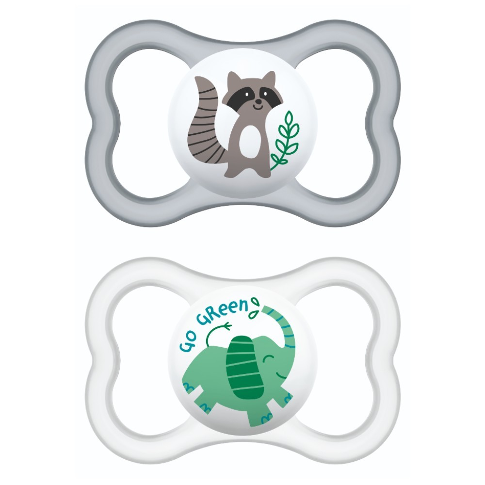 Kit 2 Chupetas Air Bico de Silicone 6M+ Neutra - MAM em Oferta na Shopee