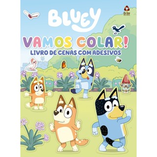 Bluey Livro de Cenas com Adesivos - Vamos Colar! em Oferta na Shopee