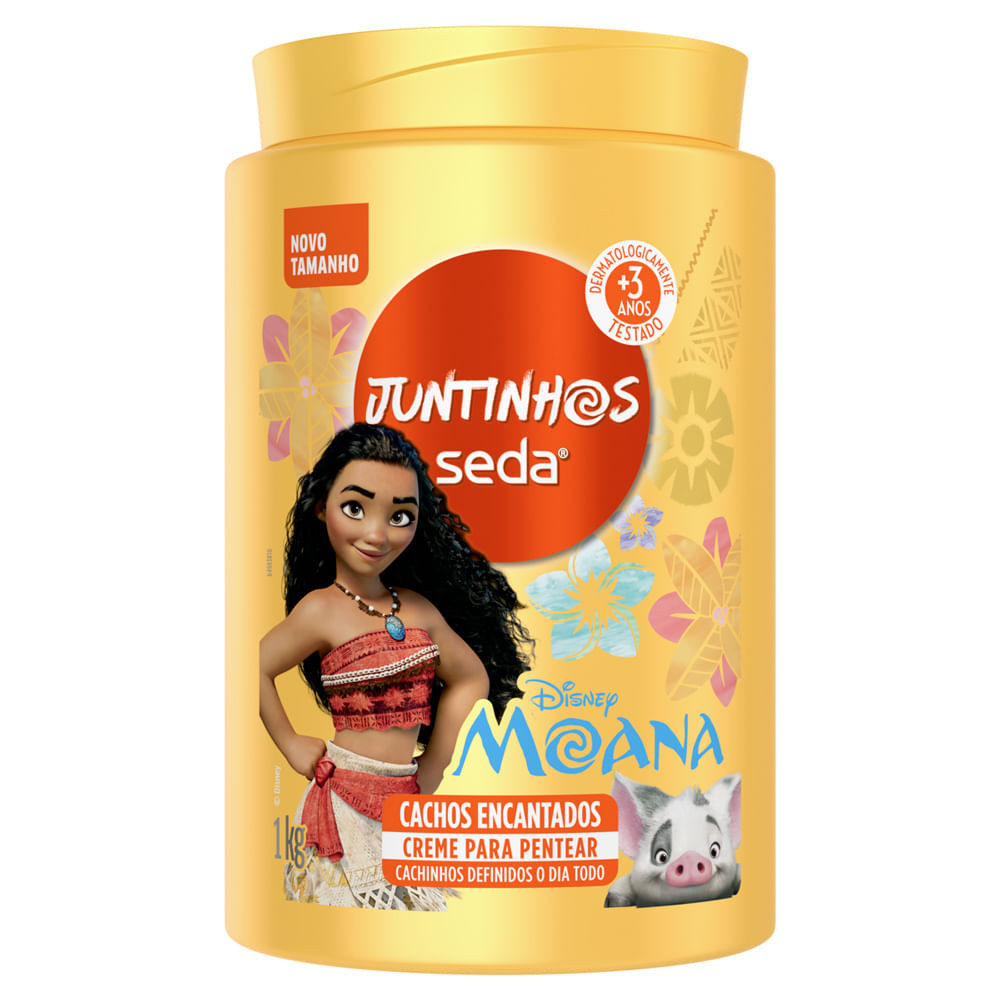 Creme para Pentear Seda Juntinhos Moana Cachos Encantados 3+ Anos 1Kg - Beauty