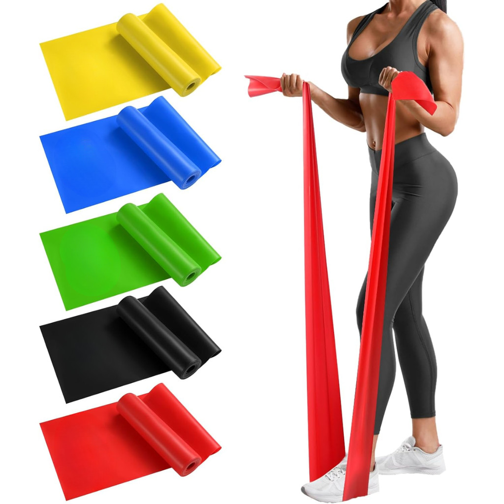 1 Faixa Elástica De Resistência Com 1,5m Para Yoga Pilates Fitness Fisioterapia Musculação