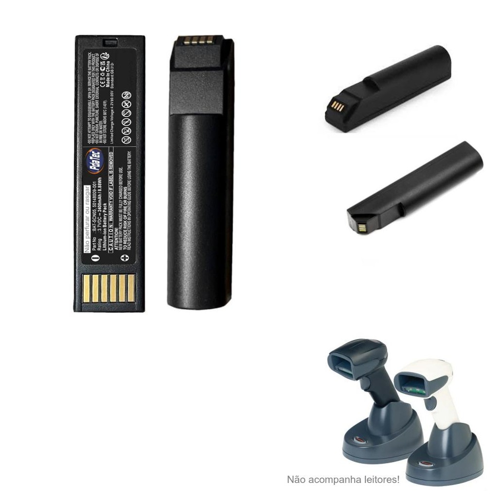 Bateria Leitor Honeywell Xenon 1902 Li-ion 3,7V 2400mAh