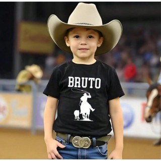 Camiseta Masculina Country Infantil BRUTO Pecuária Cavalgada Cavalo Roça em Oferta na Shopee