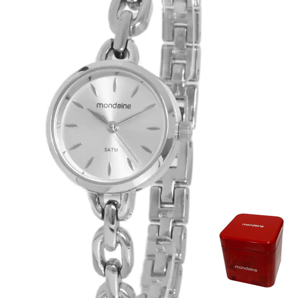 Relógio Mondaine Feminino Analógico Prata 32589L0MVNM2 em Oferta na Shopee