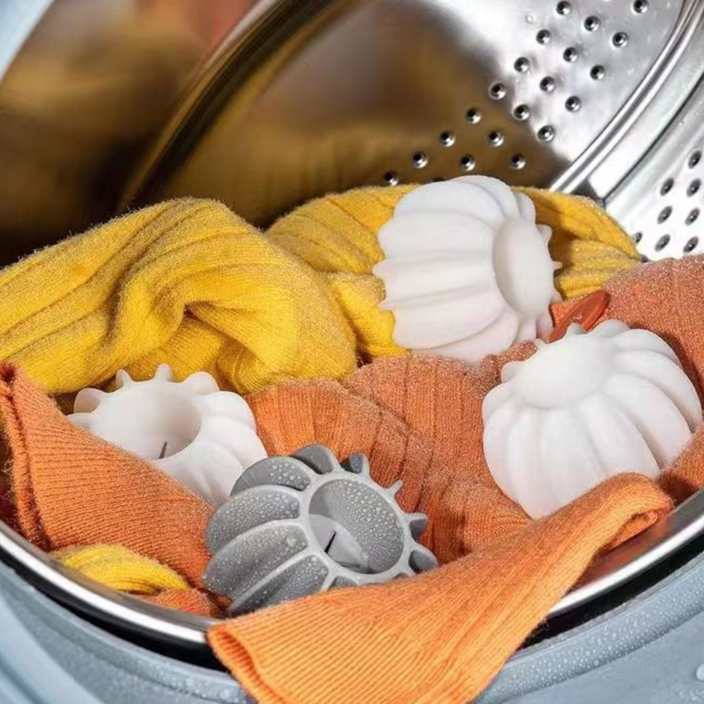Esferas Bola De Lavar Roupa Silicone 4Uns 6 Ou 4Cm De Lavanderia Para Máquina De Lavar Reutilizável
