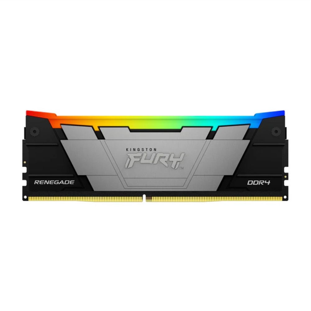 MEMÓRIA 8GB DDR4 3600MHZ KINGSTON FURY RENEGADE, RGB, BLACK/SILVER - KF436C16RB2A/8