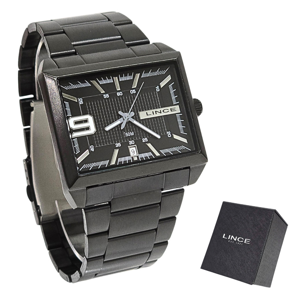 Relógio Lince Masculino Analógico Casual Preto MQN4752L46 P2PX