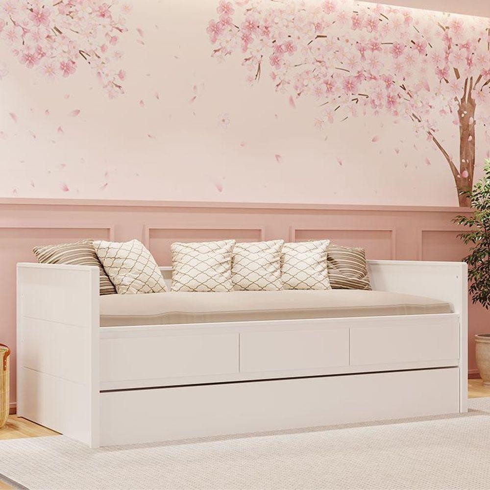 Bicama Babá Ambiente Lais Branco Aceinado - Carolina em Oferta na Shopee