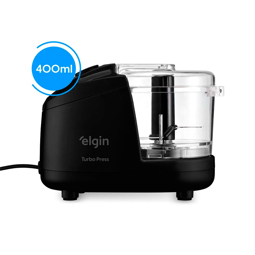 Mini Processador Elgin Turbo Press 5 em 1 150w 400ml 127v em Oferta na Shopee