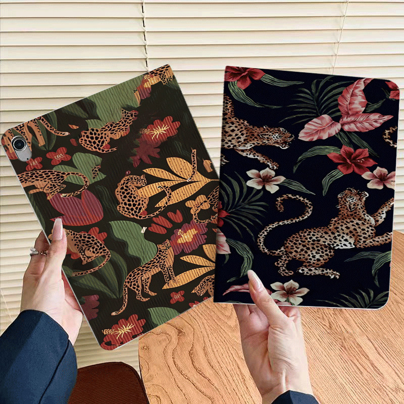 Padrão de tigre Capa Tablet Com Slot De Canetas Samsung Galaxy Tab S6 Lite A9 PL