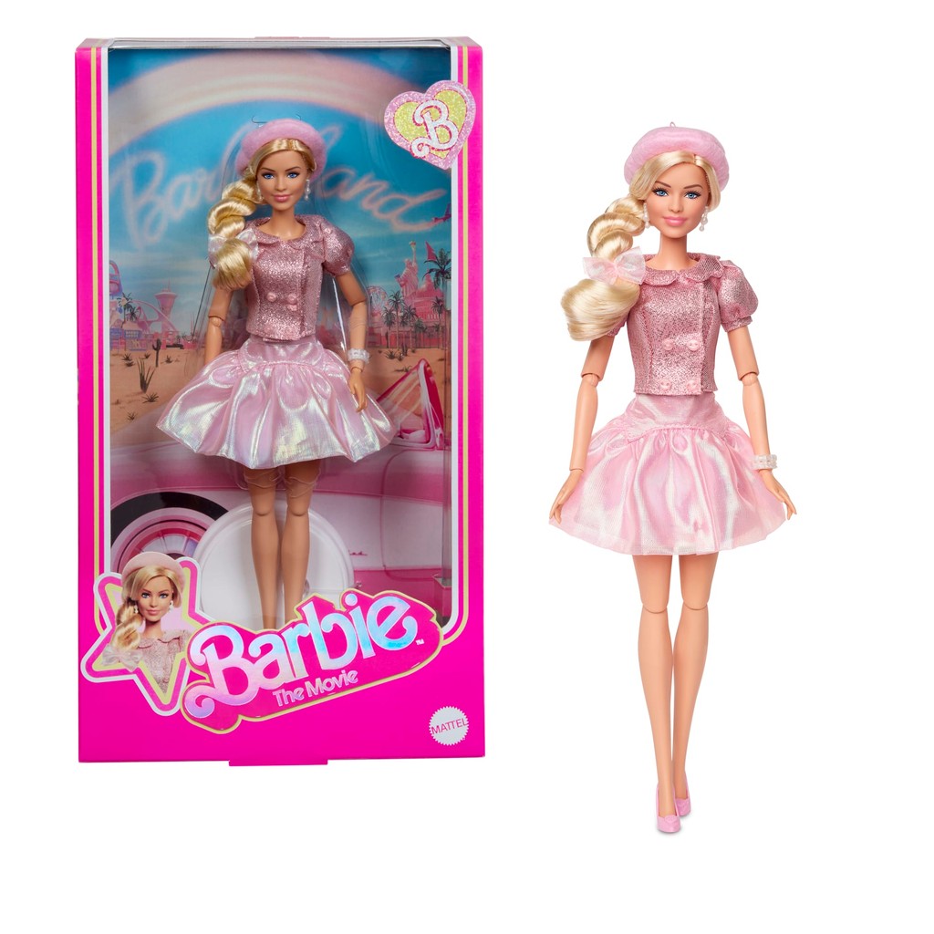 Boneca Barbie Collector Filme - Blusa, Saia e Boina Rosa - JBJ53 - Mattel