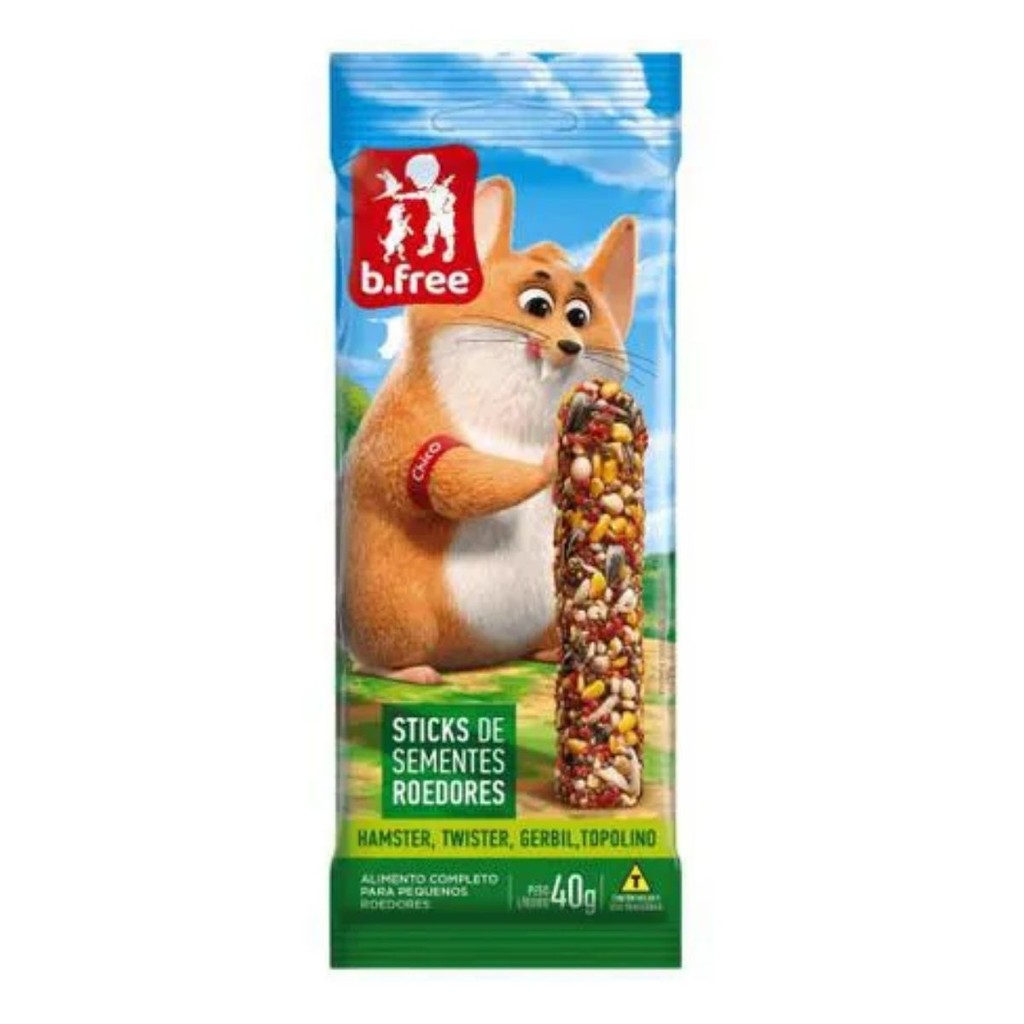 Sticks de Sementes Roedores Spin B.Free Hamster, Twister, Gerbil, Topolino 40g