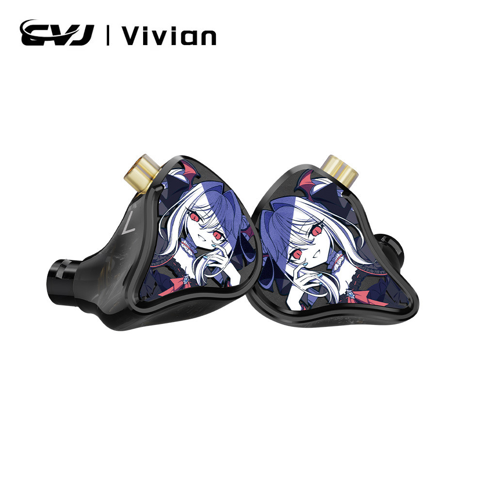 CVJ Vivian 10mm Driver Dinâmico Em Fones De Ouvido Adequado Para Jogo 0.78mm 2Pin Cabo Destacável Qualidade De Som HiFi em Oferta na Shopee