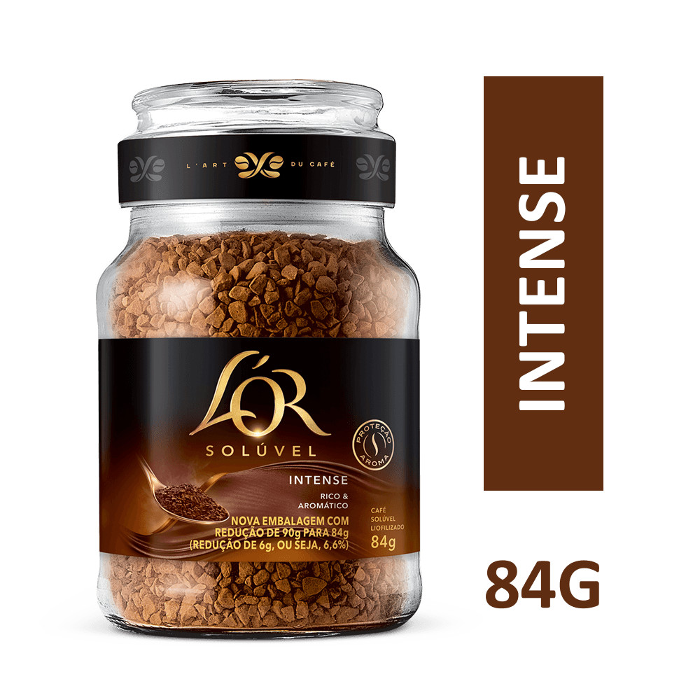 Café Solúvel L'OR Intense Vidro 84g
