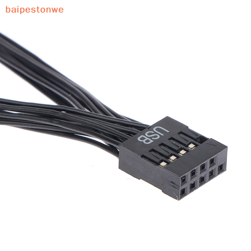 [baipestonwe] 1Pc Placa Mãe Do Computador Cabo De Extensão USB 9 Pinos 1 Fêmea Para 2 Macho Y Splitter