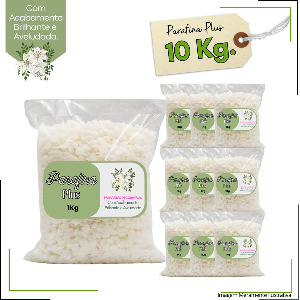Parafina Lentilha Granulada Plus 10kg ou 25kg Para Velas Artesanais