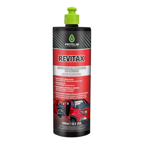 Revitax Protelim 500ml Revitalizador Protetor De Plasticos em Oferta na Shopee